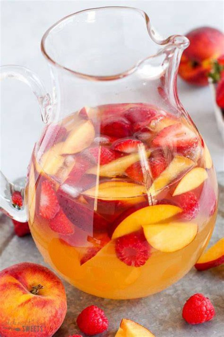Peach Sangria - Celebrating Sweets